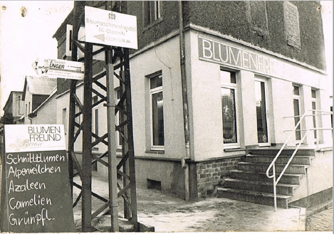 Eröffnung eines Blumengeschäfts auf der Chemnitztalstraße